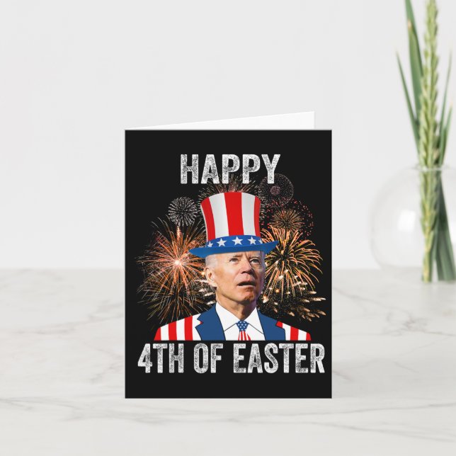 4. Osterfeier 4. Juli Anti Joe Bid Karte (Vorderseite)