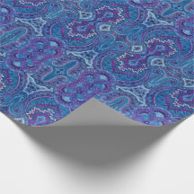 4 Paisley in Blau