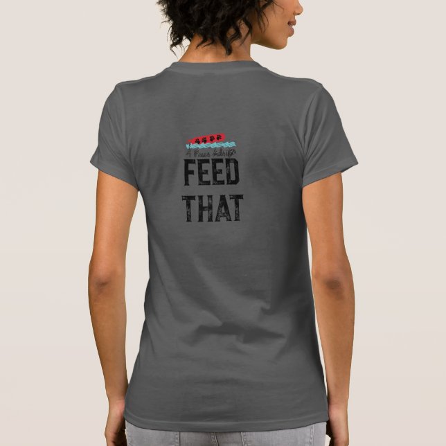 4 Paws Adrift Gefüttert, dass Womens kurze Schläfc T-Shirt (Rückseite)
