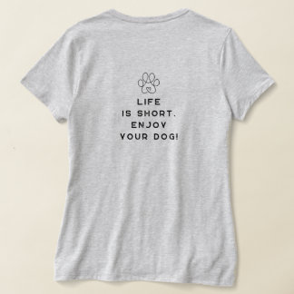 4 Paws Adrift Life ist kurz. Genießen Sie Ihren Hu T-Shirt