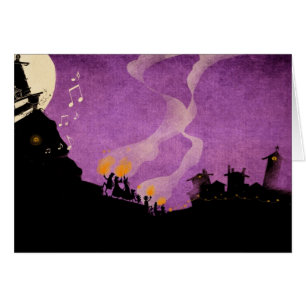 4 petits monstres - nuit de Halloween