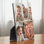 4 Photo Collage Cute Baby Picture Instagram Fotoplatte<br><div class="desc">Capture your baby’s cutest moments with this Baby 4-Photo Collage Instagram-Style Plaque, designed to showcase four special photos in a clean, social-inspired grid layout. Perfect for nurseries, desks, or gifting to grandparents, this personalized plaque brings charm and modern style to any space. Add your baby’s name, birthdate, or a sweet...</div>