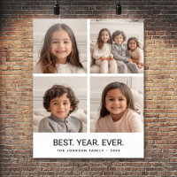 4 Photo Collage Minimalist - Best Year Ever