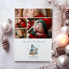 4 Photo Premier Faire-part de naissance de Noël