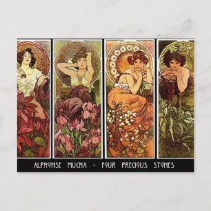 4 pierres A. Mucha Carte postale