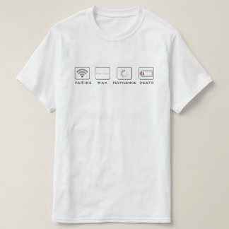 4 Reiter der Tech-Apokalypse-lustigen Neuheit T-Shirt