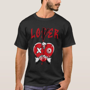 4 Retro Red Thunder T-Shirt to Match Loser Lover R
