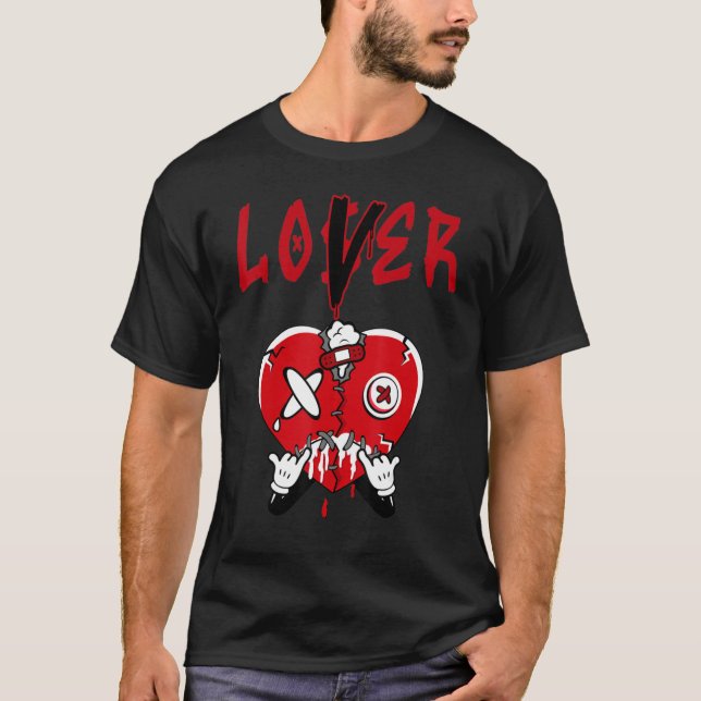 4 Retro Red Thunder T-Shirt to Match Loser Red Thu (Vorderseite)