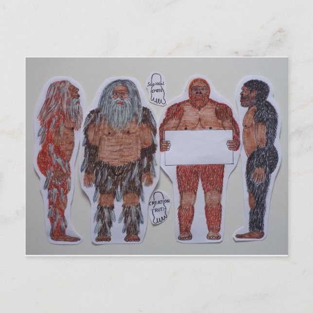 4 Sagittal Wappen bigfoot, Postkarte (Vorderseite)
