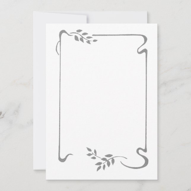 4 Seiten dünnes Band Dankeskarte (Vorderseite)