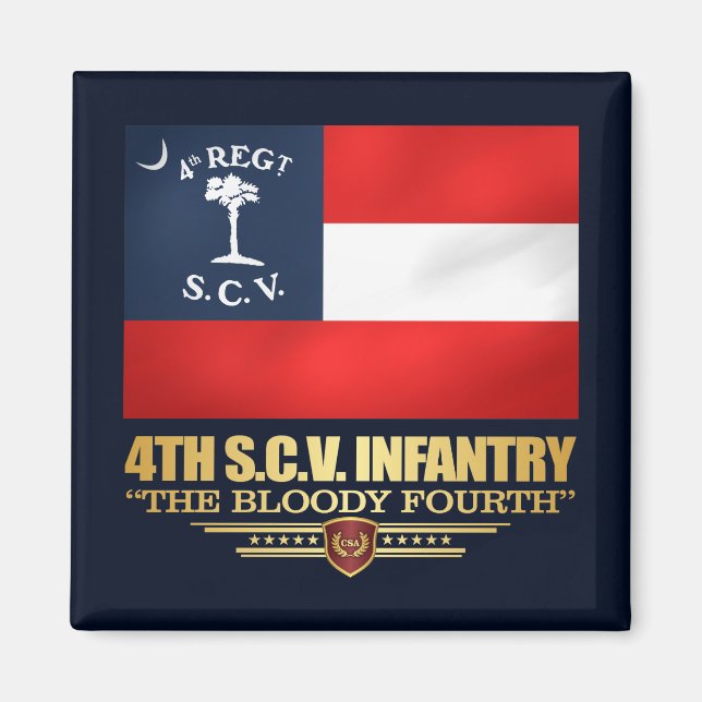 4. South Carolina Infantry Magnet (Vorne)