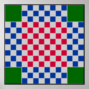 4 Spieler - Schach UMBAU Brett-Gitter (~1" Poster