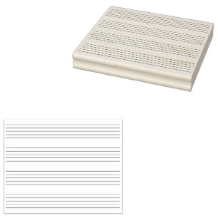 4 Staves Instant Music Manuskript Papier 4x5 Gummistempel