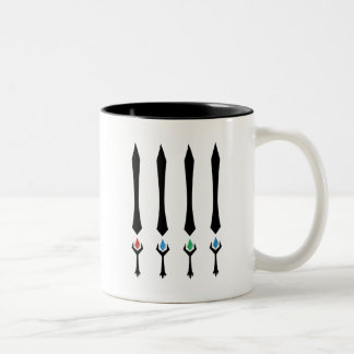 4 Steine Zweifarbige Tasse