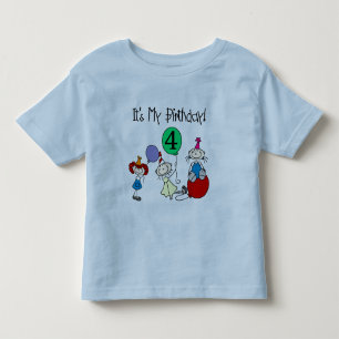4. Stick Kids Party Geburtstagsgeschenke und Gesch Kleinkind T-shirt