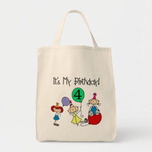 4. Stick Kids Party Geburtstagsgeschenke und Gesch Tragetasche