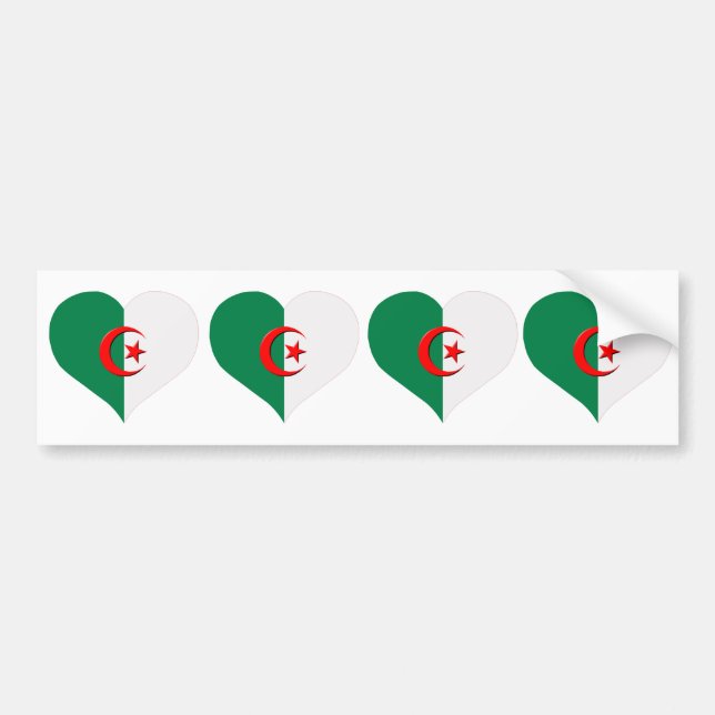 4 Sticker Autocarosserie Algerien algeria Autoaufkleber (Vorne)