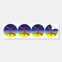 4 Sticker Autocarosserie BerberAmazigh Autoaufkleber