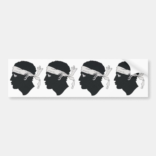 4 stickers carosserie automobile corsica  corse (Devant)