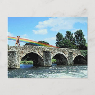 4. Stone Bridge Crossing River Kildare Irland Postkarte