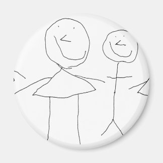 4 STRICHMÄNNCHEN MAGNET