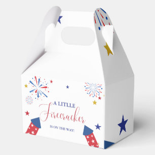 4 t Juli Unabhängigkeitsfirecracker Baby Shower Geschenkschachtel