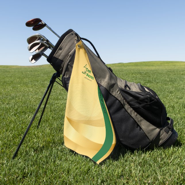 4 T-Shirt Acres Personalisierte Golfhandtücher Golfhandtuch (Gras)