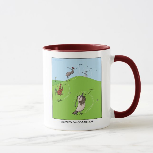 4. Tag Tasse der Weihnachten(vier nennende Vögel) (Rechts)