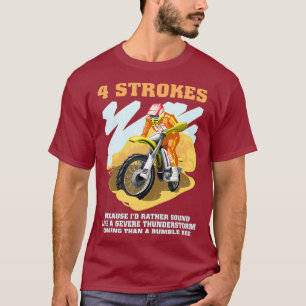 4-Takt-Motocross-Dirt-Bike-Fahrer-Rennen T-Shirt