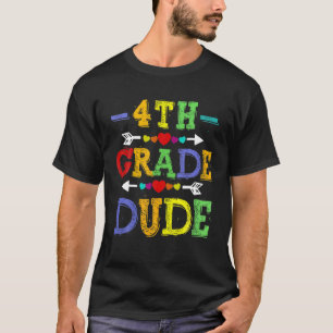 4. Typ der vierten Klasse zurück zur Schule T-Shirt