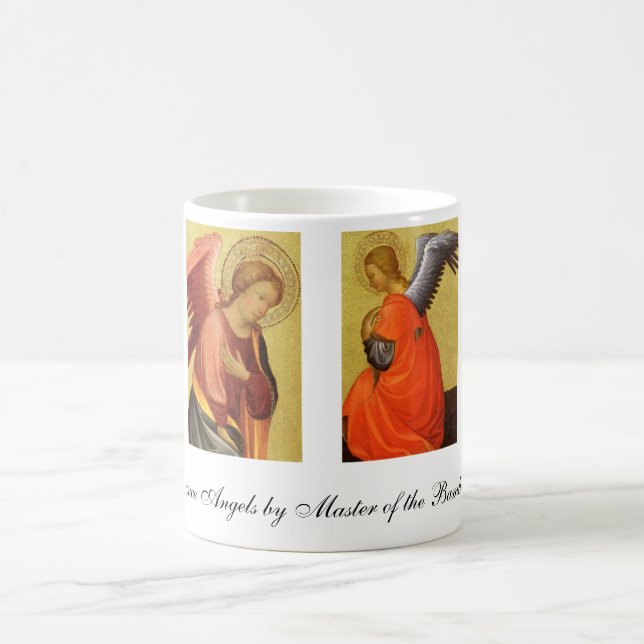 4 verschiedene Porträtmalereien der Renaissance An Kaffeetasse (Mittel)