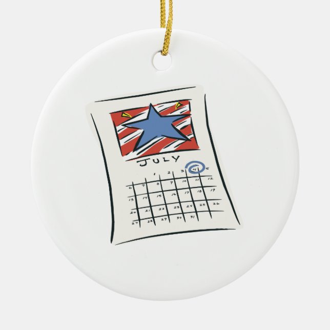 4. Von Juli Keramik Ornament (Vorne)