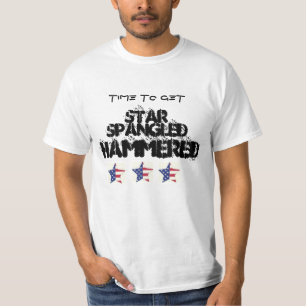 4. VON JULI-STERN SPANGLED GEHÄMMERTES PARTY-SHIR T-Shirt