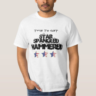 4. VON JULI-STERN SPANGLED GEHÄMMERTES PARTY-SHIRT T-Shirt