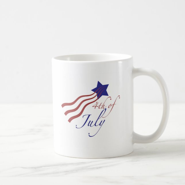 4. von Juli-US Flagge Kaffeetasse (Rechts)