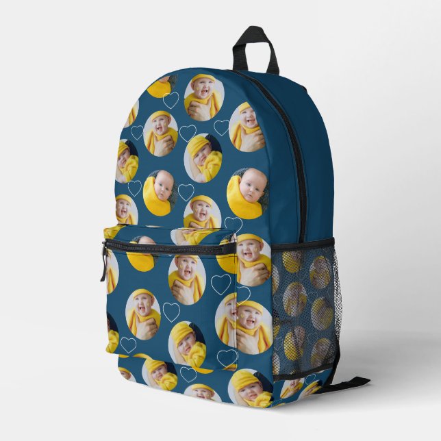 4 Vorlage für Fotocollage macht Ihren Spaß Bedruckter Rucksack (Rückseitige Ecke Rechts)