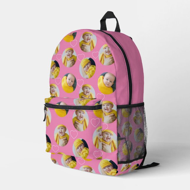 4 Vorlage für Fotocollage macht Ihren Spaß Bedruckter Rucksack (Rückseitige Ecke Rechts)