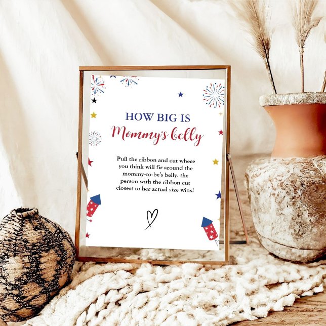 4. Wie groß ist das Baby Shower Game der Mama Poster (Von Creator hochgeladen)