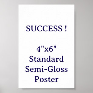 4"x6" Standard Hochglanzposter Poster
