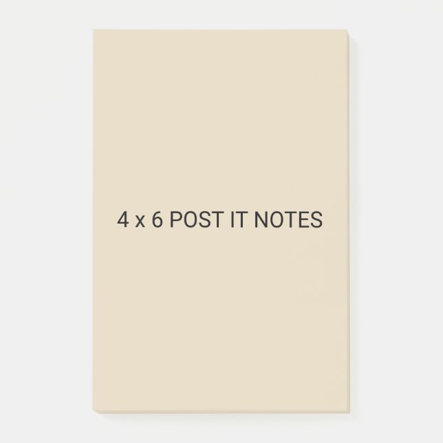 4 x 6 Zoll Beitrag Post-it Klebezettel (Vorderseite)