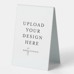 4 Zoll x 6 Zoll Kunststoff Tischaufsteller