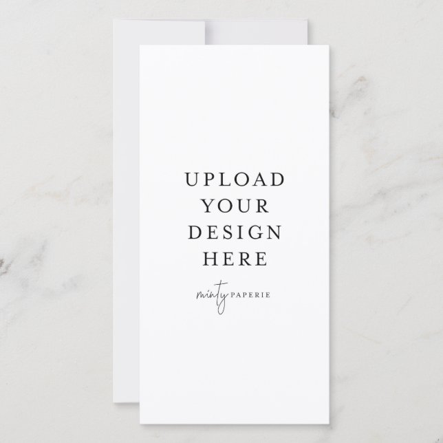 4 Zoll x 8 Zoll Flachkarte - Portrait (Vorderseite)