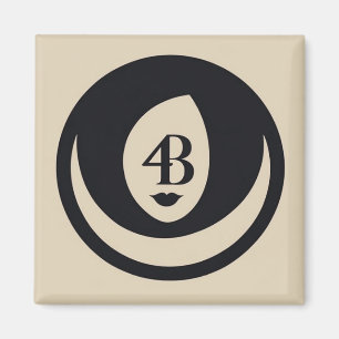 4B Logo für Bewegungen Magnet