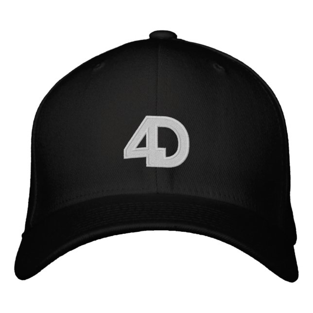 4D passt Mental-Fitness-Baseball Bestickte Baseballkappe (Vorderseite)