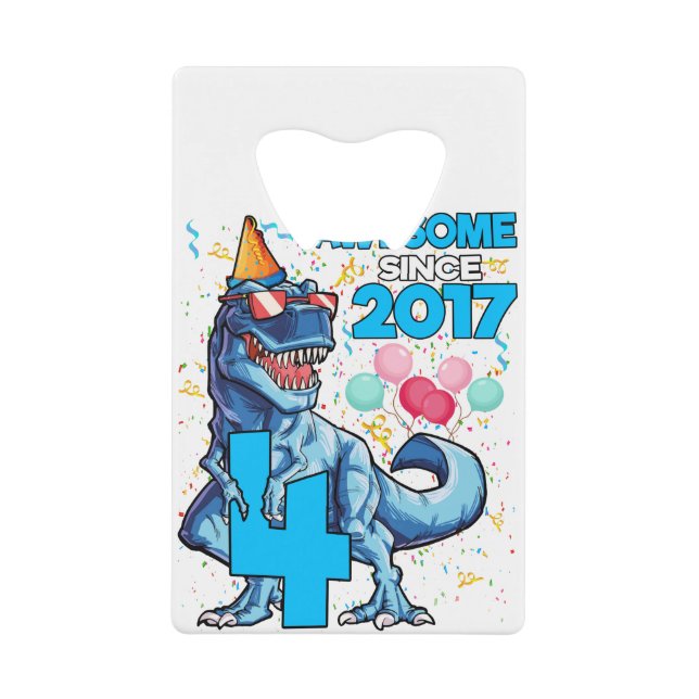 4e anniversaire Dinosaur 4 ans Garçon Enfants stup (Devant)