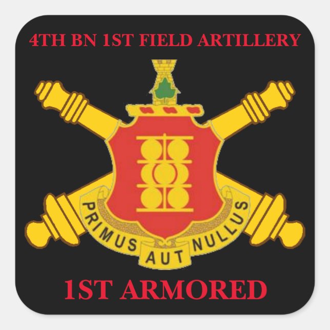 4E BN 1ER ARTILLERIE SUR LE TERRAIN 1ER STICKERS A (Devant)