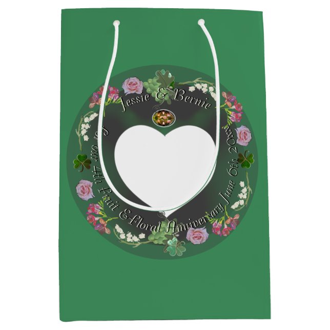 4ème anniversaire de fruits et de fleurs + Sac cad (Devant)