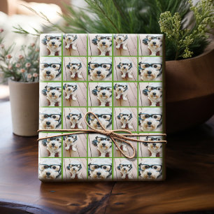 4er Foto Instagram Collage mit Weihnachtsfreude Gr Geschenkpapier