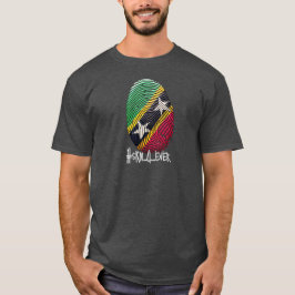 4Ever Thumbprint Mens TShirt - St. Kitts Nevis