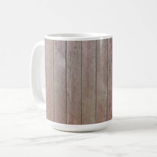 4K Holzkarten-Wallpaper-Tasse Kaffeetasse (Vorderseite Links)